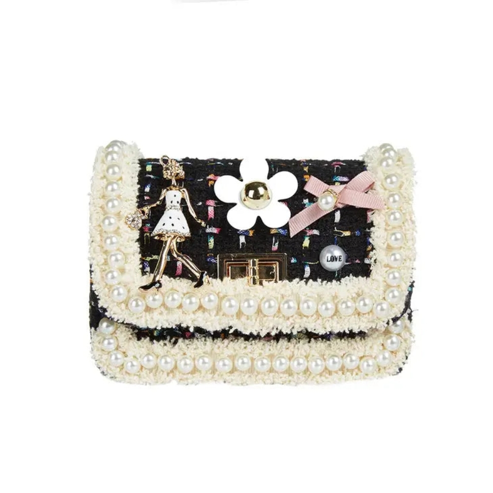 'Miss Belle' Black Purse